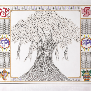 Kalpavriksha Tree Lippan Art